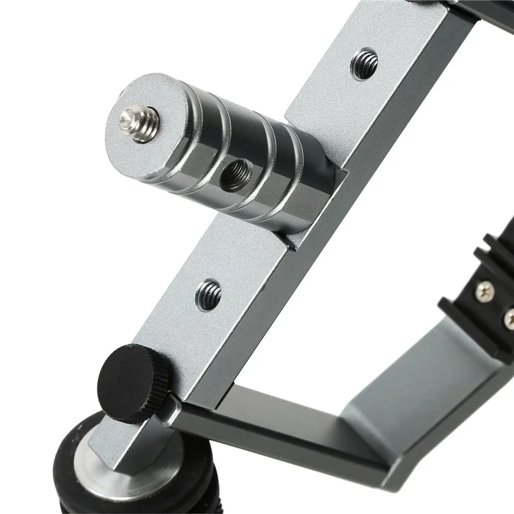 Cinema Tray Metal Dual Handheld Gimbal Camera Stabilizer Bracket Kit for DJI Mavic Pro - Grey