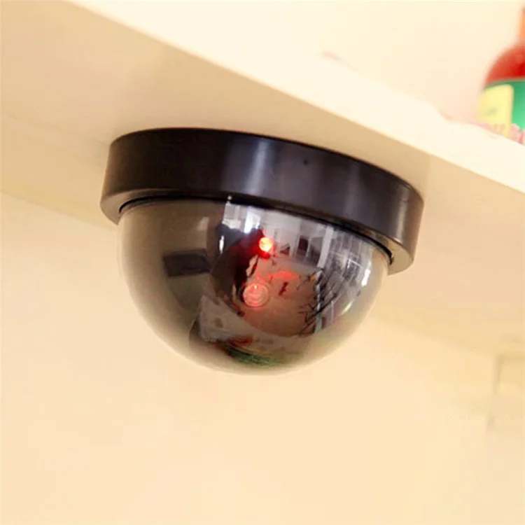 Fake Dome Dummy Security Camera with LED Light