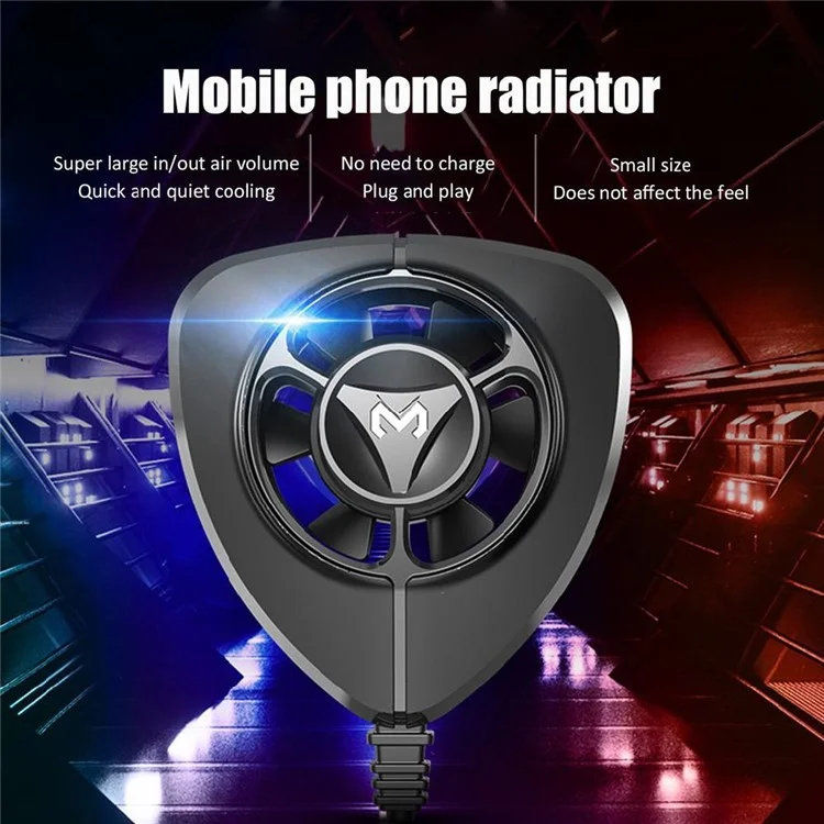 MEMO FL02 pour téléphone mobile Android iOS Radiateur portable Dissipation de la chaleur Ventilateur de refroidissement pour téléphone