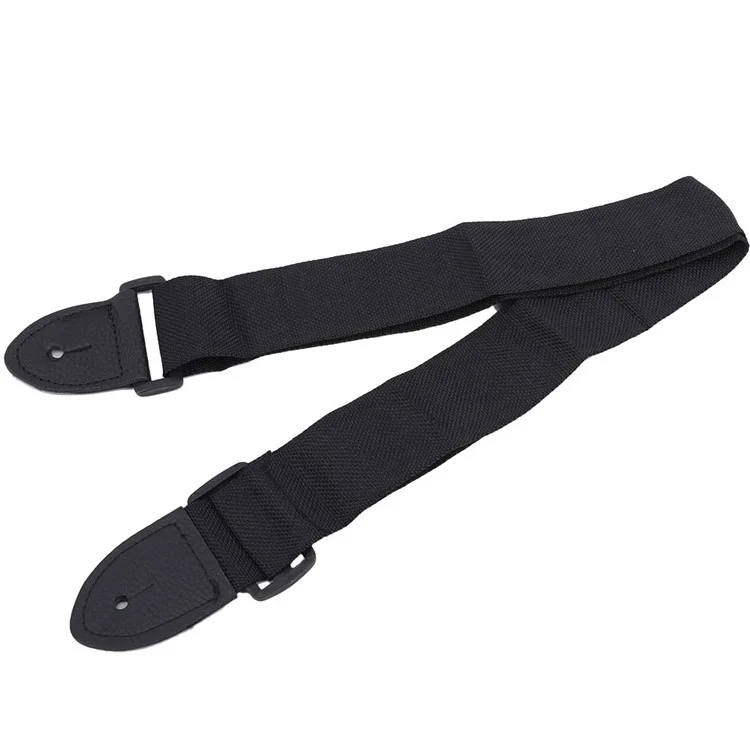 Universal Adjustable Guitar Strap Belt with Leather Ends for Folk Wooden Classical Guitar Ukulele