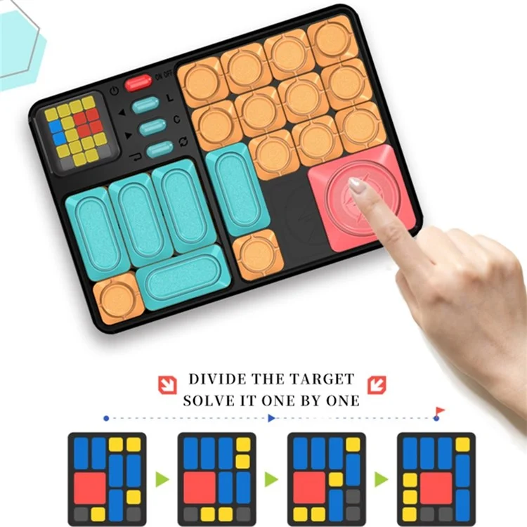 Super Huarong Road Sliding Puzzle Juego De Rompecabezas Magnético Inteligencia Pensamiento De Pensamiento Toy De Entrenamiento