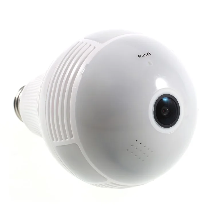 E27 360 degree WiFi LED Bulb Panoramic Camera Wireless 1.3MP IP Bulb Camera Smart Home 3D VR Camera
