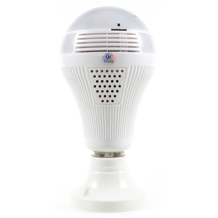 E27 360 degree WiFi LED Bulb Panoramic Camera Wireless 1.3MP IP Bulb Camera Smart Home 3D VR Camera