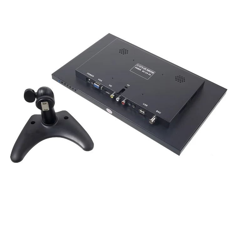 130MA 13-inch 1920x1080 CCTV TFT LCD Monitor with BNC/AV/VGA/HDMI/USB/SPEAKER Ports - EU Plug