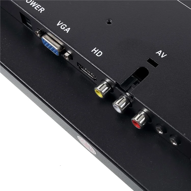 130MA 13-inch 1920x1080 CCTV TFT LCD Monitor with BNC/AV/VGA/HDMI/USB/SPEAKER Ports - EU Plug