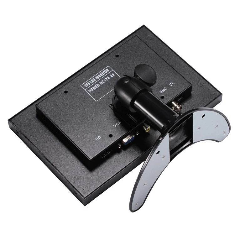8 Inch TFT LED HD Monitor HDMI VGA BNC AV Input for CCTV Camera - US Plug