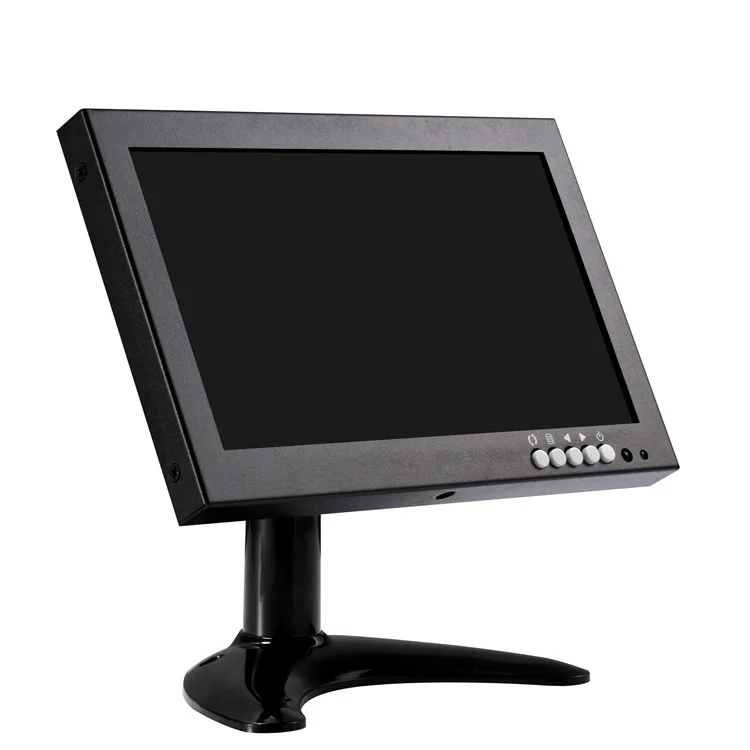 8 Inch TFT LED HD Monitor HDMI VGA BNC AV Input for CCTV Camera - US Plug