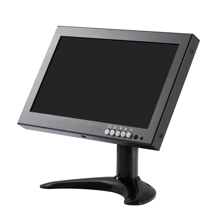 8 Inch TFT LED HD Monitor HDMI VGA BNC AV Input for CCTV Camera - US Plug