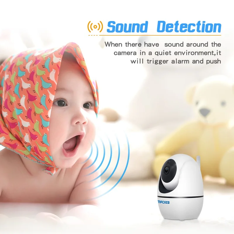 ESCAM PVR008 HD Safety H.265 1080P Pan/Tilt WiFi IR IP Camera Support ONVIF Two Way Talk Night Vision - UK Plug