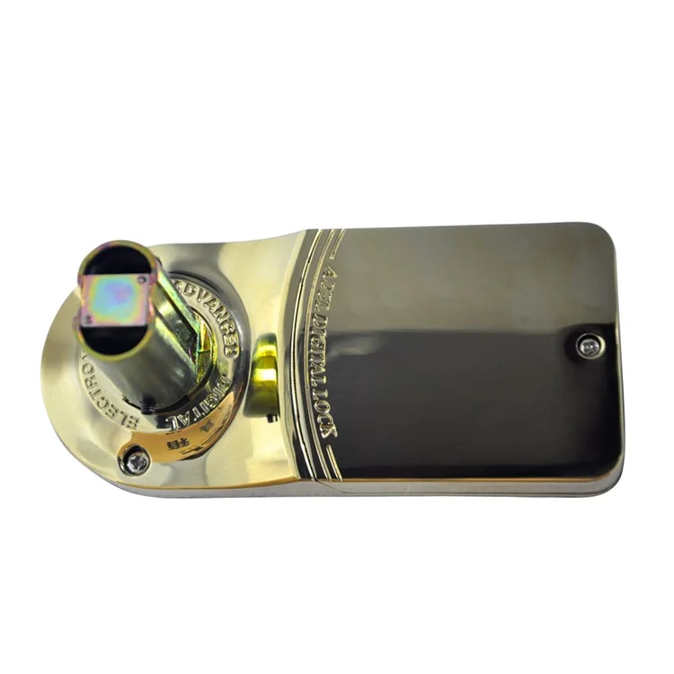 DIY-3398 DIY Reversible Fingerprint Door Handle Biometric Door Lock Reversible Handle - Gold Color