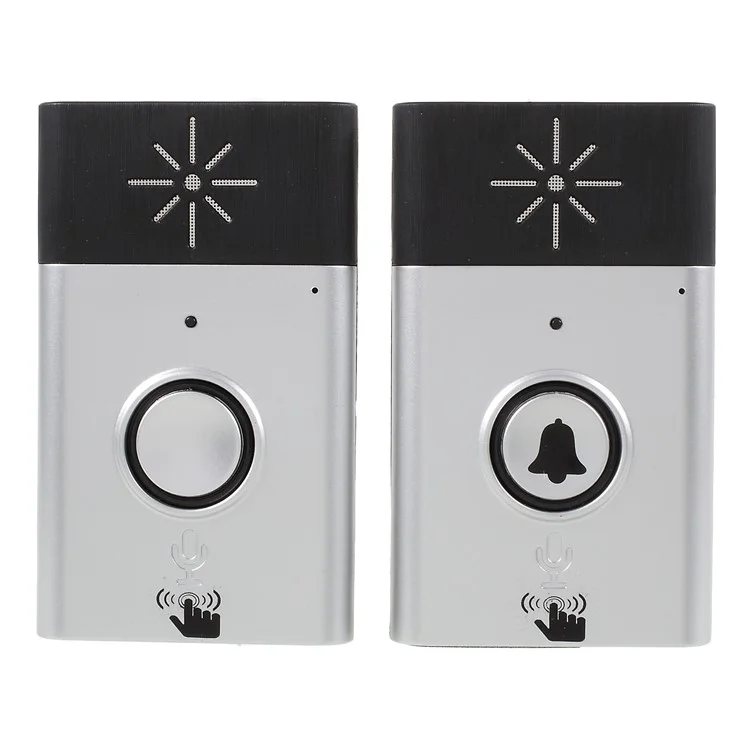 H6 Wireless Voice Intercom Doorbell Support Two-Way Include 1 Receiver and 1 Push Button