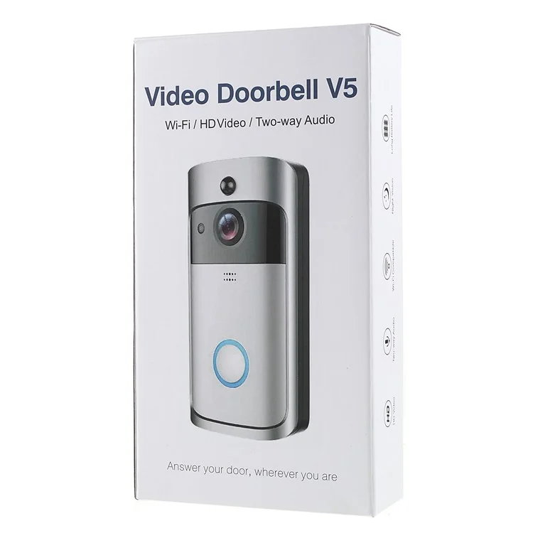 Eken Video Doorbell 2 720p HD Came Camerie Vide Video en Temps Réel Prise en Charge de la Vision Nocturne Audio Bidirectionnelle