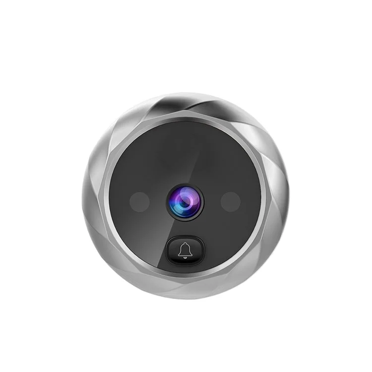 Home Intelligent Electronic Cat Eye Antir-theft Digital Smart Door Bell - Plata