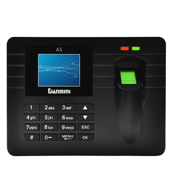 DANMINI A5 2.4-inch Colorful Screen Employee Recorder Fingerprint Attendance Machine - US Plug
