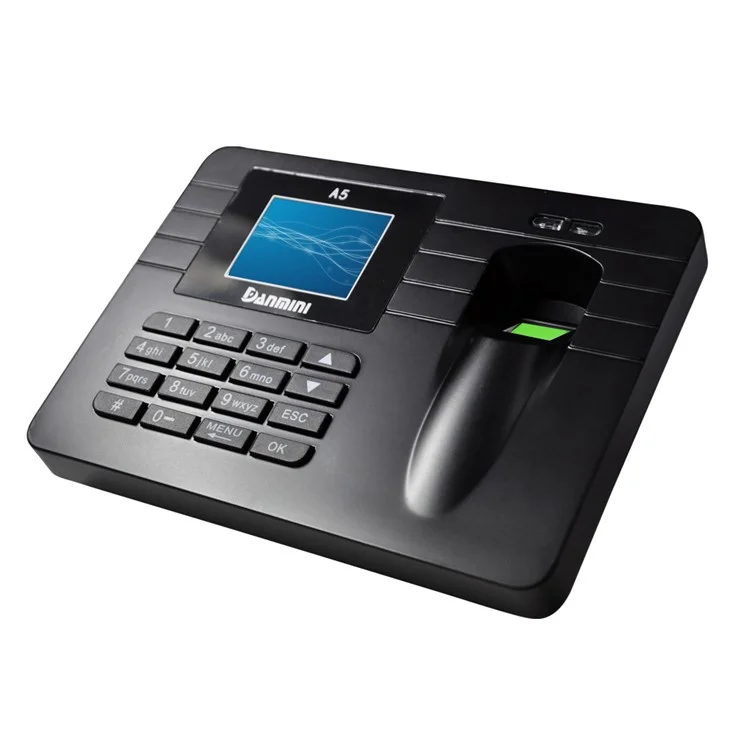 DANMINI A5 2.4-inch Colorful Screen Employee Recorder Fingerprint Attendance Machine - US Plug