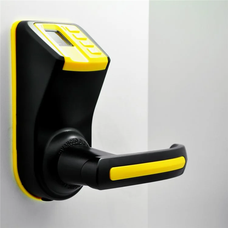 LS-9 DIY Fingerprint Door Lock with Password and Mechanical Key - Yellow + Black