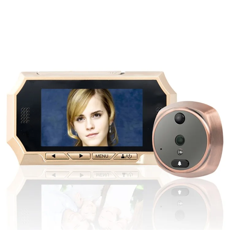 4.3" TFT LCD Screen Peephole Doorbell with PIR Motion Detection IR Night Vision - US Plug
