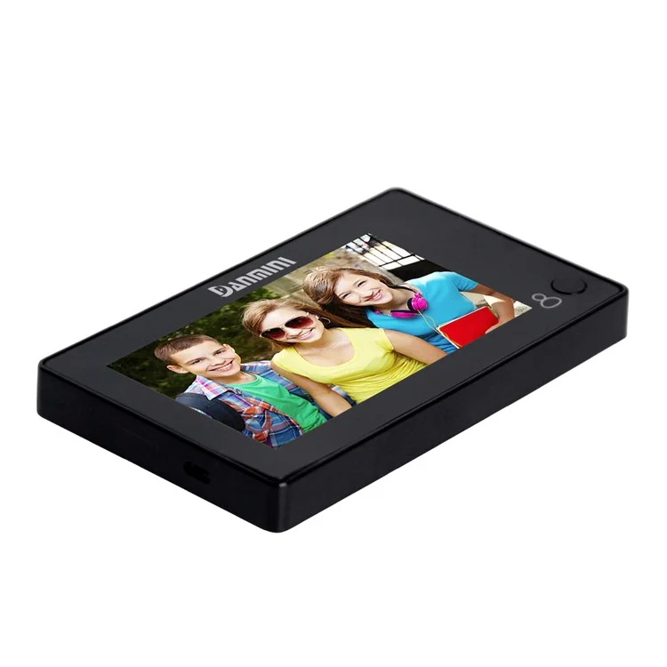 DANMINI YB-43CH Hidden Type Camera 4.3 Inch Color Screen Peephole Viewer - Black
