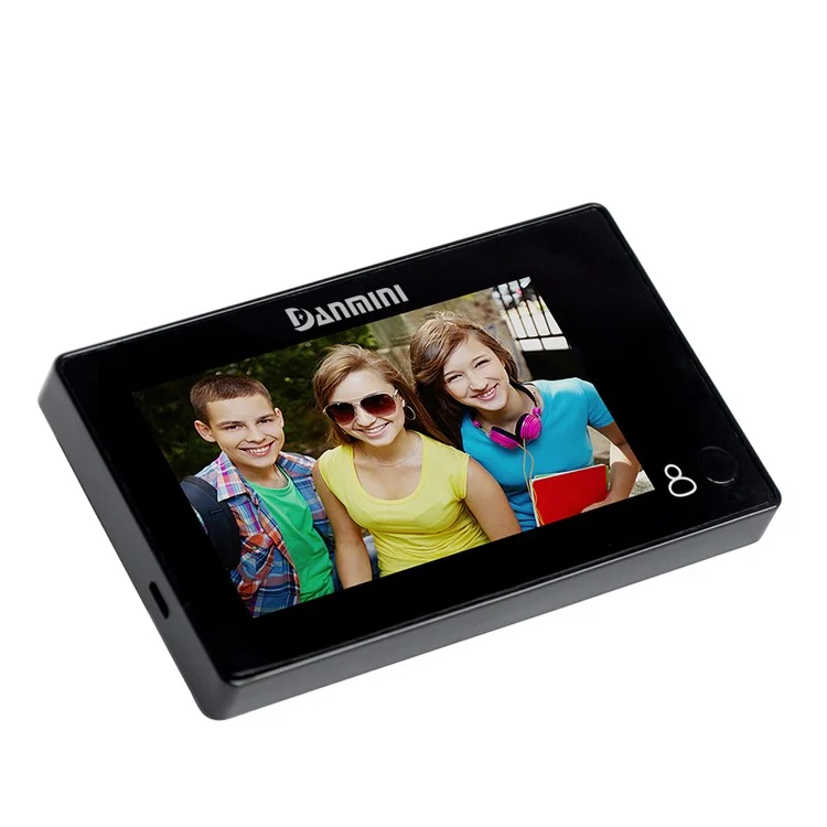DANMINI YB-43CH Hidden Type Camera 4.3 Inch Color Screen Peephole Viewer - Black