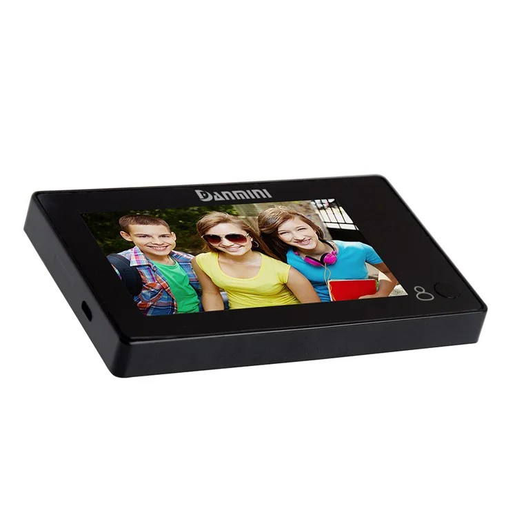 DANMINI YB-43CH Hidden Type Camera 4.3 Inch Color Screen Peephole Viewer - Black