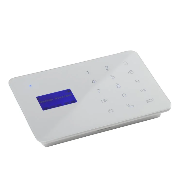 YA-700-GSM-12 Touch Screen Ultra-thin Remote Control Home Security GSM Alarm System - EU Plug