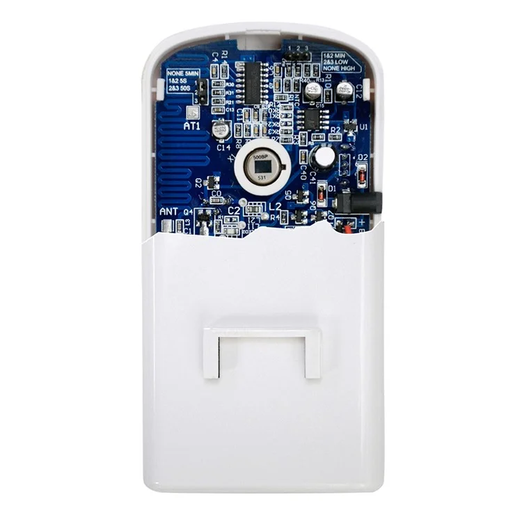 YA-302 Wireless Voice Acousto-optic Site Alarm Home Security Alarm Detector Welcome Bell - EU Plug