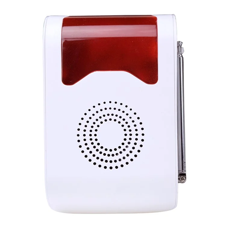 YA-302 Wireless Voice Acousto-optic Site Alarm Home Security Alarm Detector Welcome Bell - EU Plug