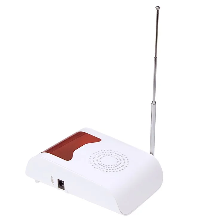 YA-302 Wireless Voice Acousto-optic Site Alarm Home Security Alarm Detector Welcome Bell - EU Plug