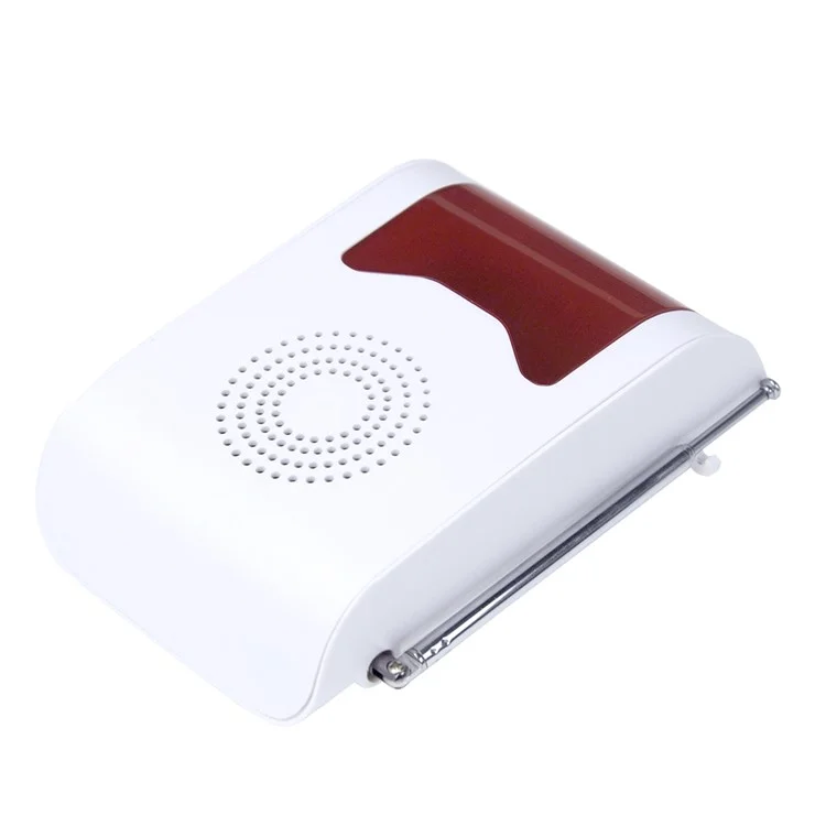YA-302 Wireless Voice Acousto-optic Site Alarm Home Security Alarm Detector Welcome Bell - EU Plug