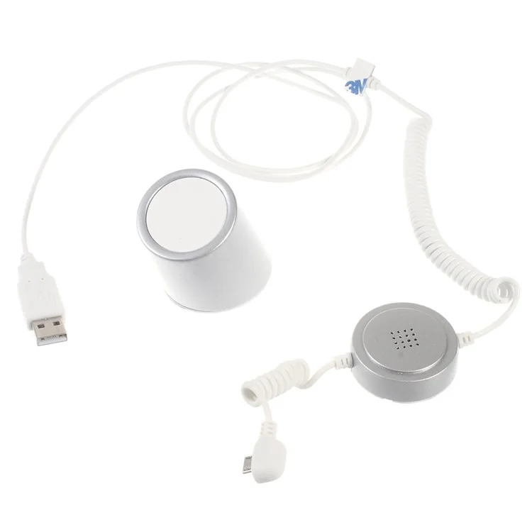 Burglar Alarm Display Holder with Remote Control for Micro USB Android Smartphones (A25) - US Plug