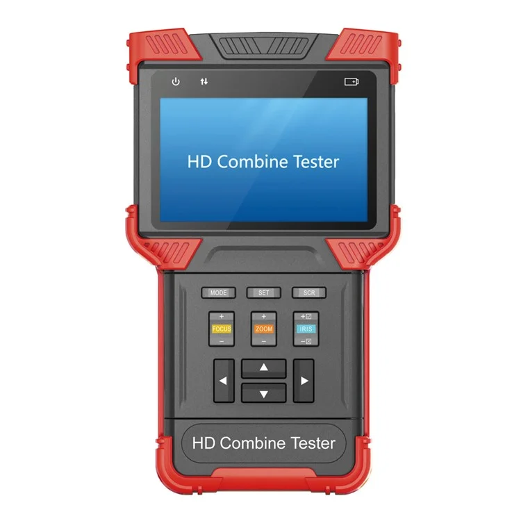 CCTV TVI + AHD + IPC + POE + TDR + Analog Camera 4.0-inch Handheld HD Combine Tester Support 1080P POE (T62-TVI+AHD) - EU Plug