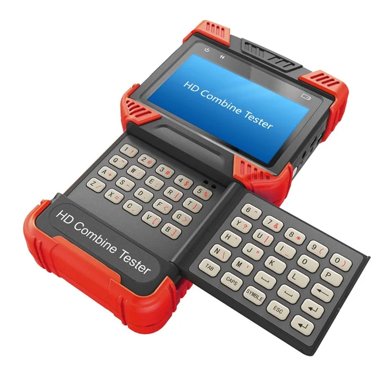 CCTV TVI + AHD + IPC + POE + TDR + Analog Camera 4.0-inch Handheld HD Combine Tester Support 1080P POE (T62-TVI+AHD) - EU Plug