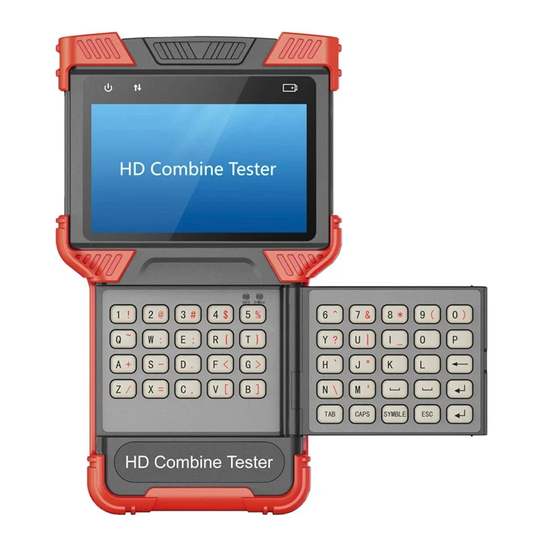 CCTV TVI + AHD + IPC + POE + TDR + Analog Camera 4.0-inch Handheld HD Combine Tester Support 1080P POE (T62-TVI+AHD) - EU Plug