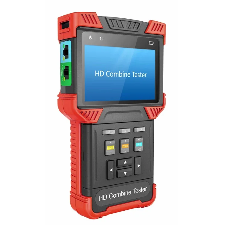 CCTV TVI + AHD + IPC + POE + TDR + Analog Camera 4.0-inch Handheld HD Combine Tester Support 1080P POE (T62-TVI+AHD) - EU Plug