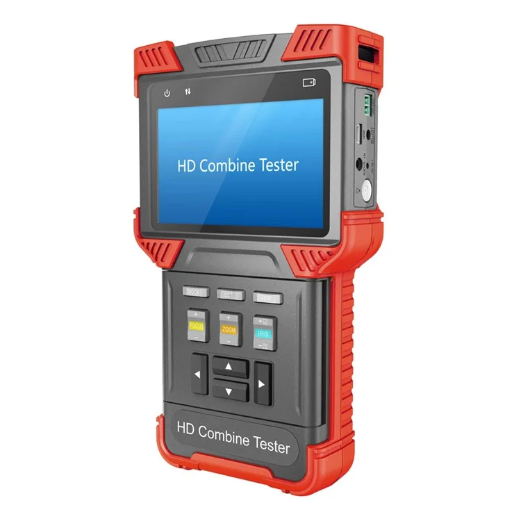 CCTV TVI + AHD + IPC + POE + TDR + Analog Camera 4.0-inch Handheld HD Combine Tester Support 1080P POE (T62-TVI+AHD) - EU Plug