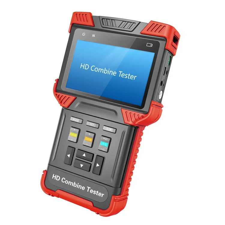 CCTV TVI + AHD + IPC + POE + TDR + Analog Camera 4.0-inch Handheld HD Combine Tester Support 1080P POE (T62-TVI+AHD) - EU Plug