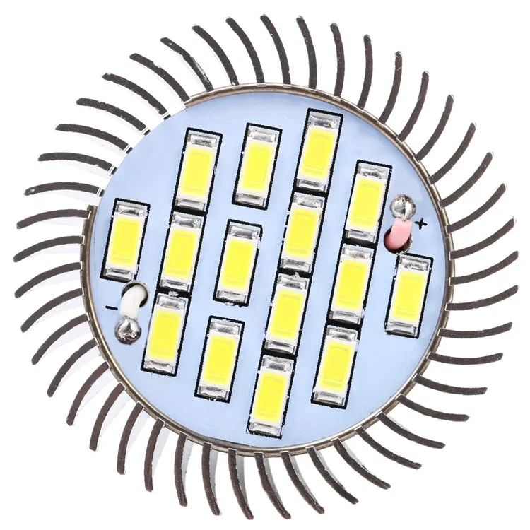 6PCS YK1629 Cool White GU10 7.5W LED Spotlight Bulb 720lm 15-SMD - Cool White