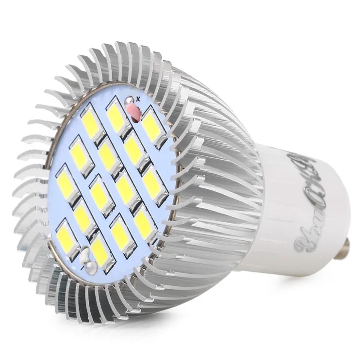 6PCS YK1629 Cool White GU10 7.5W LED Spotlight Bulb 720lm 15-SMD - Cool White
