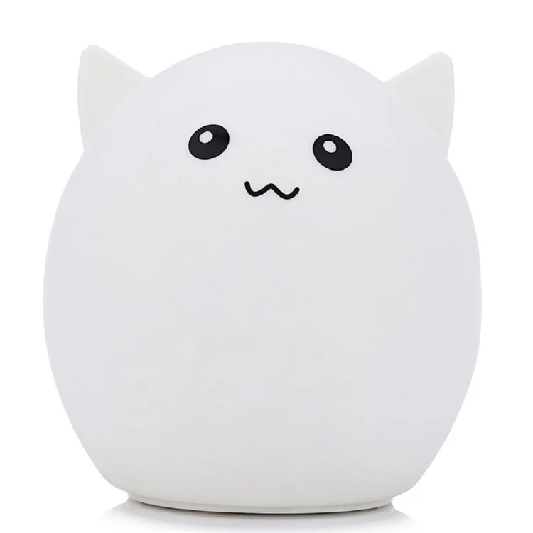 YouOKLight YK2229 DC5V Colorful Cartoon Silicone Gel LED Night Light - White Cute Pig