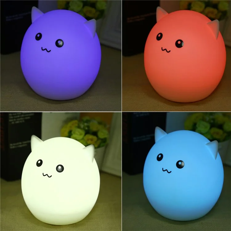 YouOKLight YK2229 DC5V Colorful Cartoon Silicone Gel LED Night Light - White Cute Pig