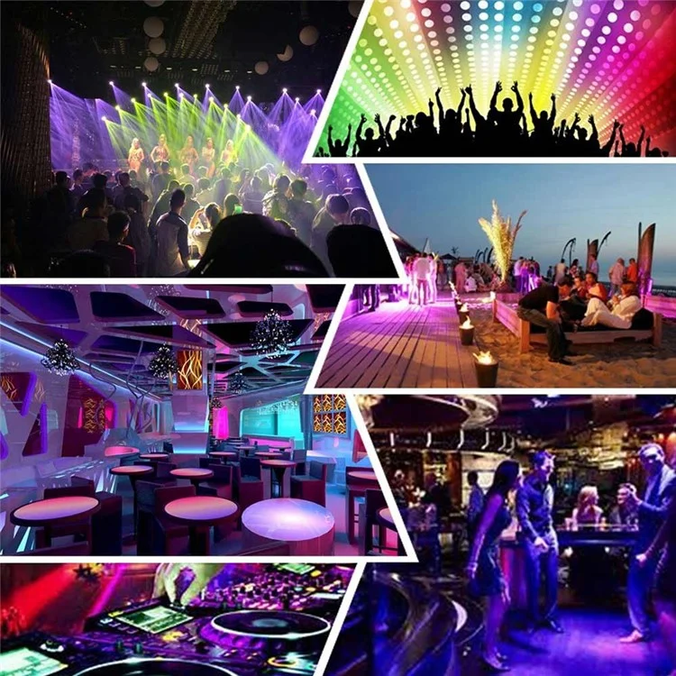 YOUOKLIGHT YK2278 3W 3-LED Stage Magic UV Light Sound Active LED Rotating Magic Ball Light - EU Plug