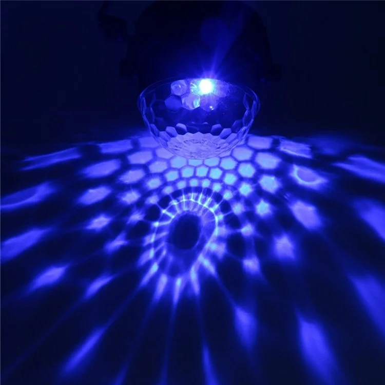 YOUOKLIGHT YK2279 Portable Remote Control 3-LED USB Sound Active LED Rotating Magic Ball Light with Stand