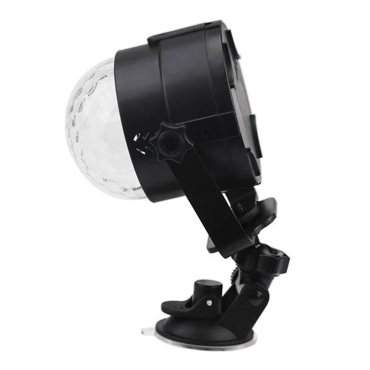 YOUOKLIGHT YK2279 Portable Remote Control 3-LED USB Sound Active LED Rotating Magic Ball Light with Stand