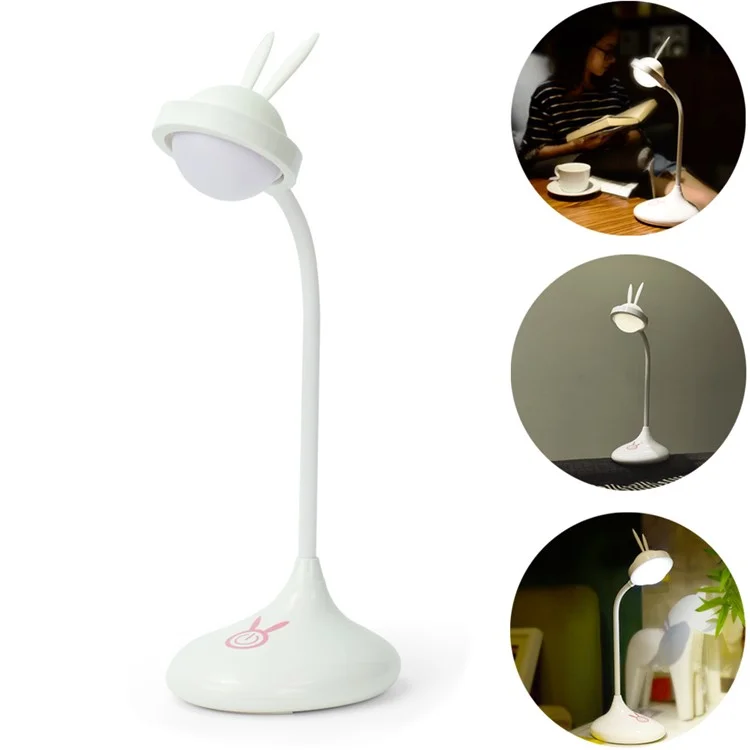 YOUOKLIGHT YK2277 Rabbit Dimmable Touch Control Study Reading LED Table Lamp 360° Adjustable Angle