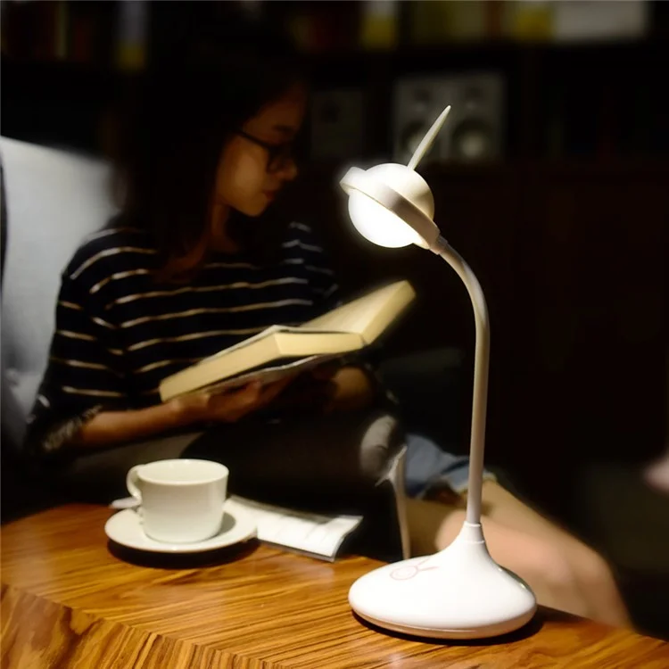 YOUOKLIGHT YK2277 Rabbit Dimmable Touch Control Study Reading LED Table Lamp 360° Adjustable Angle