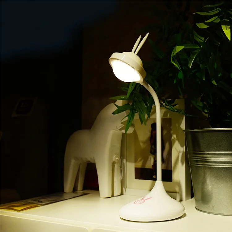 YOUOKLIGHT YK2277 Rabbit Dimmable Touch Control Study Reading LED Table Lamp 360° Adjustable Angle