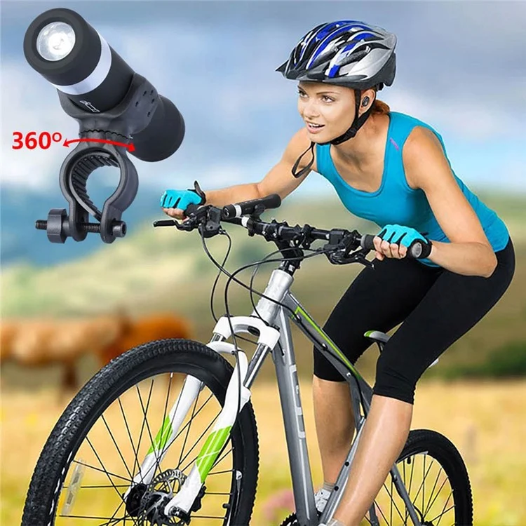 YOUOKLIGHT Multi-function Bike LED Flashlight + Bluetooth Speaker + Mobile Power Bank YK6226 - Black