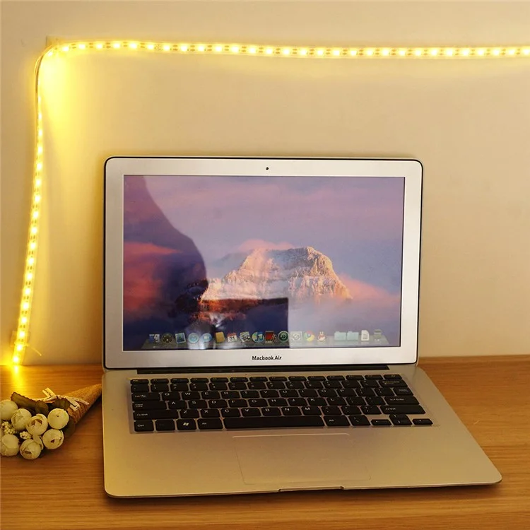 YouOKLight YK2272 1M Dimmable 3W USB Touch Sensor Warm White LED Strip Lamp