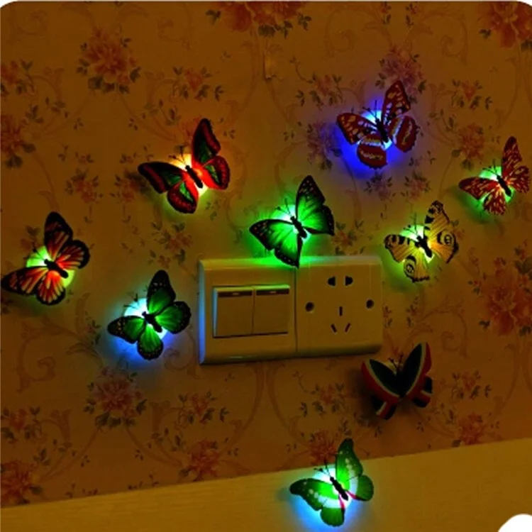 10Pcs 3D Butterfly Removable Mural Stickers Wall Stickers Decal for Home and Room Decoration