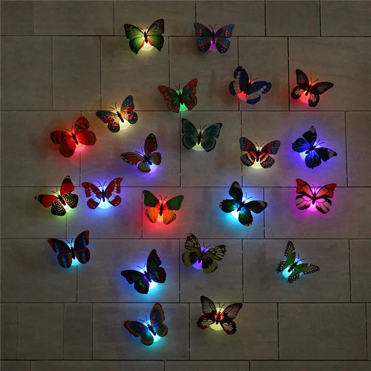 10Pcs 3D Butterfly Removable Mural Stickers Wall Stickers Decal for Home and Room Decoration